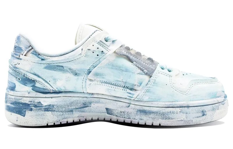 Кроссовки LINING Skateboarding Shoes Women's Low-top Blue/cyan, голубой