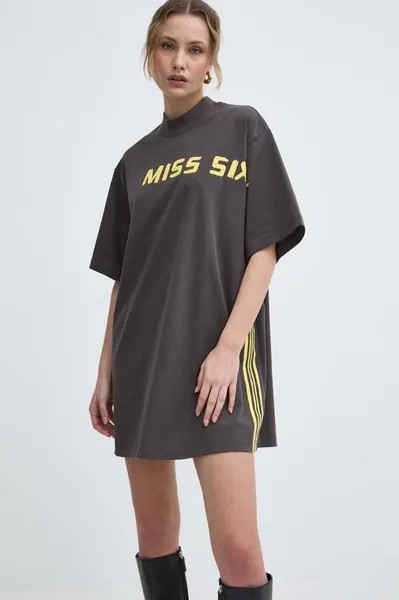 Футболка с оттенком шелка Miss Sixty, коричневый
