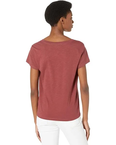 Футболка True Religion V-Neck Branded Tee, цвет Crimson