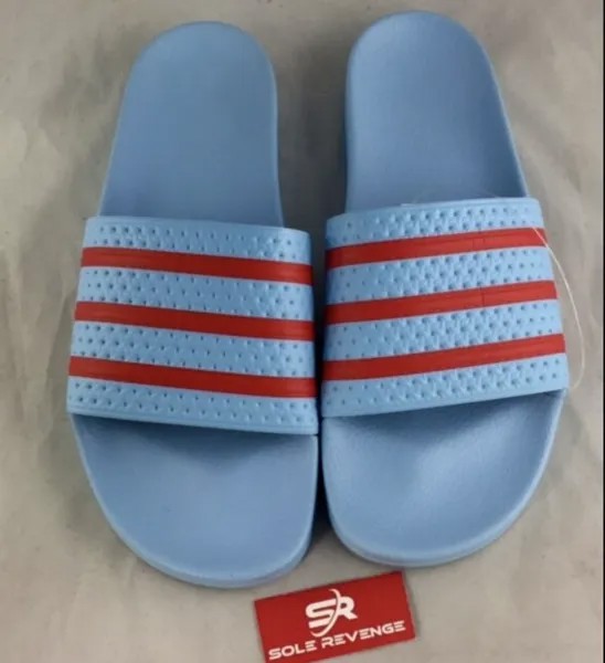 7 мужских шлепанцев Adidas ADILETTE сандалии синие оранжевые пляжные шлепанцы S78686