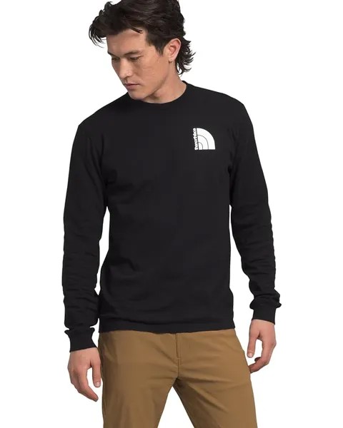 Футболка The North Face Long Sleeve Jumbo Half Dome, цвет TNF Black/TNF White