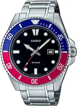 Японские наручные  мужские часы Casio MDV-107D-1A3. Коллекция Analog