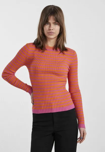 Свитшот Pieces CRISTA LS O-NECK NOOS BC, цвет persimmon orange