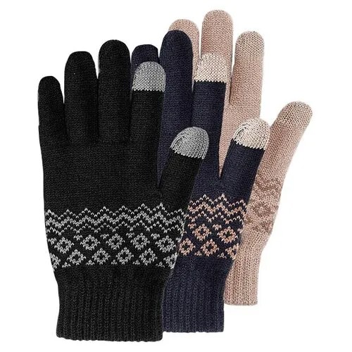 Перчатки для сенсорных экранов FO Touch Wool Gloves 160/80 (темно-синий)
