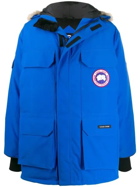 Canada Goose парка Expedition с нашивкой-логотипом, синий