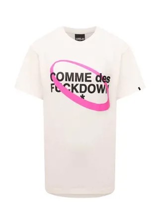 Хлопковая футболка Comme des Fuckdown