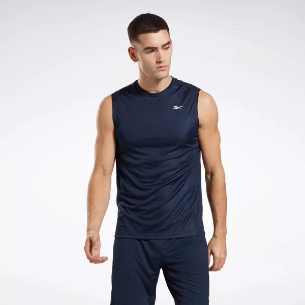 Футболка без рукавов Training Tech Reebok, цвет Vector Navy