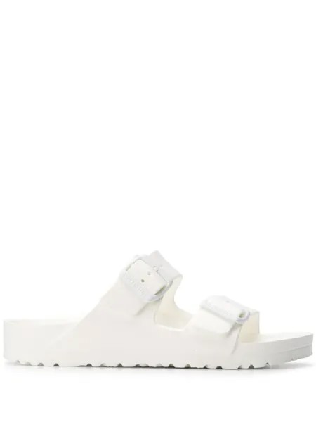 Birkenstock шлепанцы Arizona с пряжками, белый