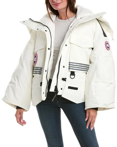 Укороченное пуховое пальто Canada Goose Snow Mantra, белый