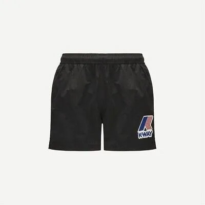 Мужской костюм K-WAY K1121YW Hazel Macro Logo Shorts Boxer Shorts Sea Kway Black E2