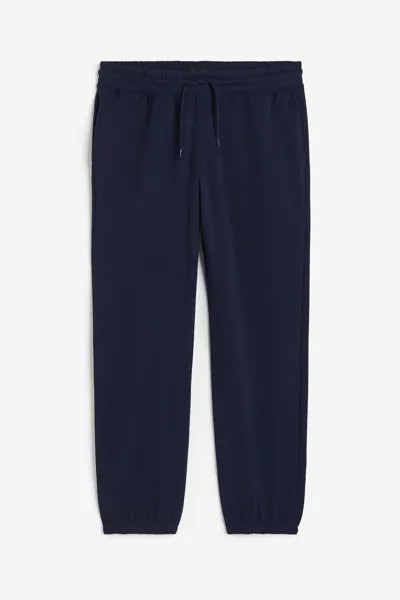 Спортивные брюки H&M Relaxed Fit, темно-синий