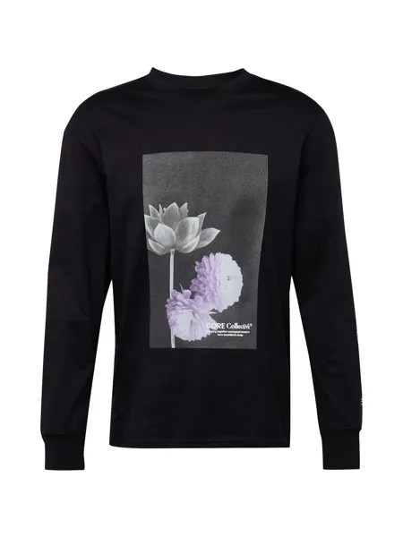 Лонгслив JACK & JONES FLOWER, черный