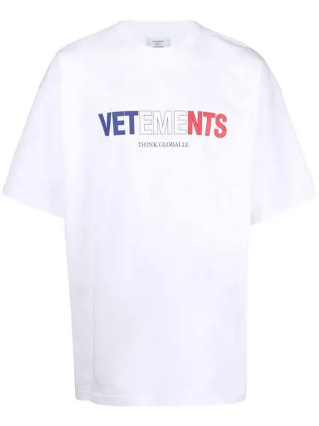 VETEMENTS футболка с логотипом