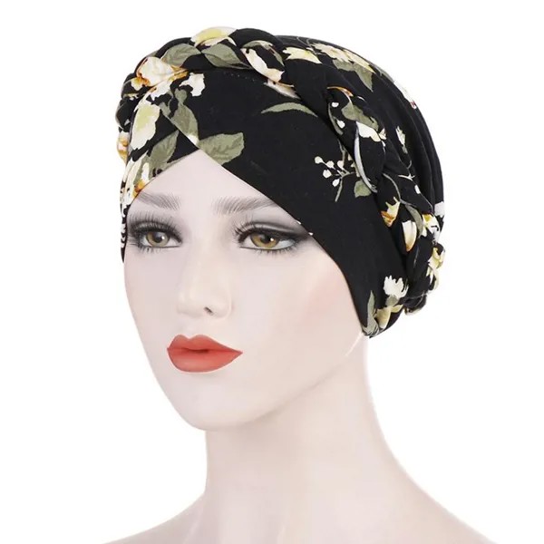 Бандана Головной платок Headwrap Волосы Потеря Покрытия женщин Turban Шляпа косы шелковистый шарф Хлопок Боннет шапки