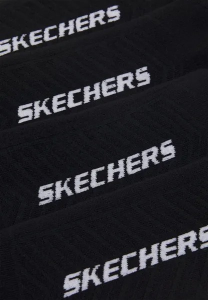 Носки Online Basic Cushioned Quarter 4 Pack Unisex Skechers, черные