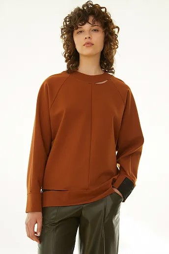 Свитшот женский M.REASON 9.8705.T1536.6 A21 оранжевый 44 RU