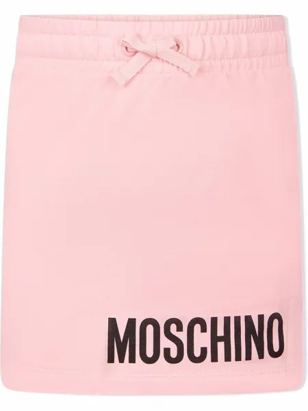 Moschino Kids юбка с логотипом