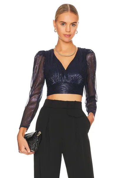 Блузка House of Harlow 1960 x REVOLVE Beliza, темно-синий