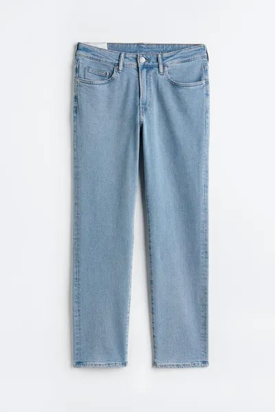 Джинсы H&M Straight Regular, голубой