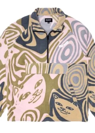 Кофта RIPNDIP Hypnotic Brushed Fleece Half Zip Multi 2021