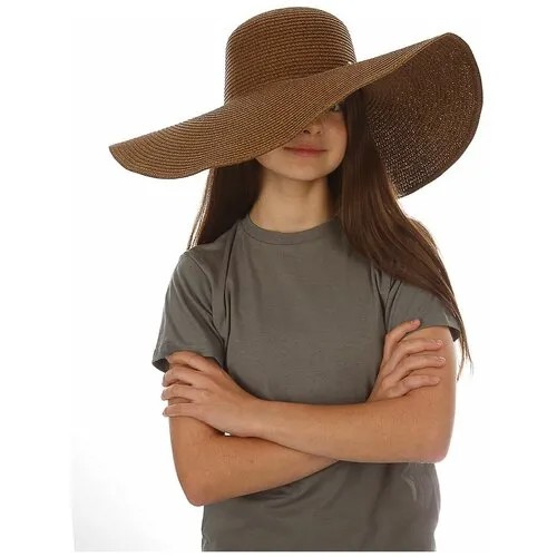 Шляпа Solorana летняя, подкладка, размер 54-56, черный