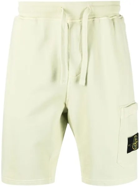 Спортивные шорты с нашивкой Compass Stone Island, зеленый