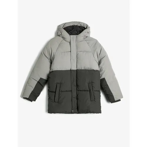 Пуховик KOTON, размер 5-6 лет, серый