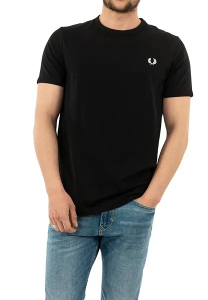 Футболка с принтом Fred Perry, нуар