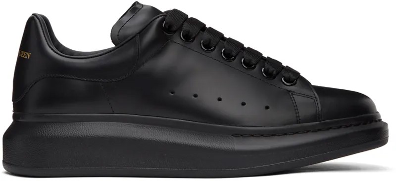 Черные массивные кеды Alexander McQueen