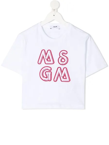 MSGM Kids футболка с логотипом