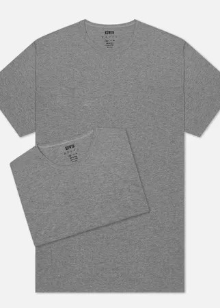 Комплект мужских футболок Edwin Double Pack SS Tubular, цвет серый, размер S