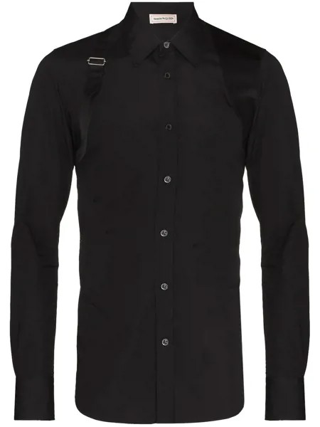 Alexander McQueen рубашка со вставкой