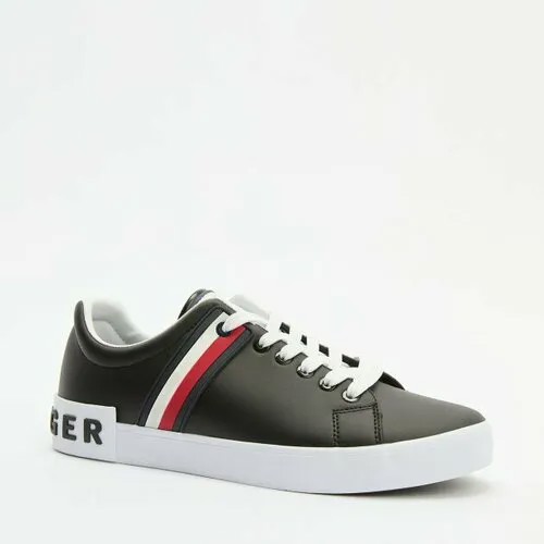 Кеды TOMMY HILFIGER, размер 44, черный