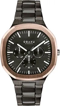 Fashion наручные  мужские часы Obaku V275GMMBSB. Коллекция Oktant