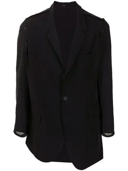 Yohji Yamamoto пиджак с пуговицами на рукавах