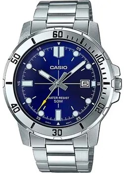 Японские наручные  мужские часы Casio MTP-VD01D-2E. Коллекция Analog