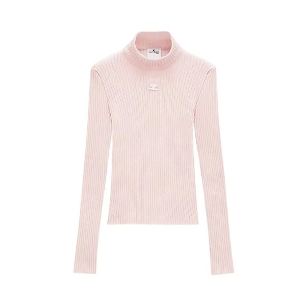 Джемпер Courrèges Reedition Knit Long-Sleeve Jumper, цвет Pale Pink