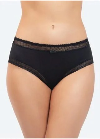 Vis-a-Vis Трусы слипы средней посадки с кружевом, размер XXL, black