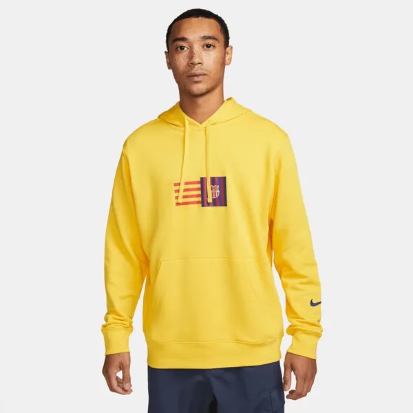 Толстовка Nike Kapuzenpullover FC Barcelona Club Fleece, желтый