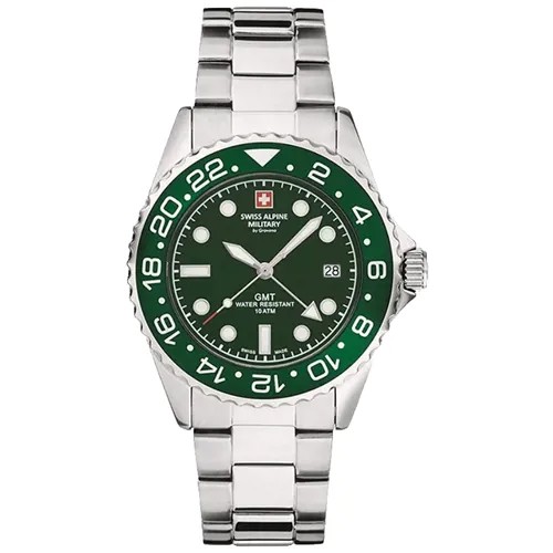 Наручные часы Swiss Alpine Military Swiss Alpine Military 7052.1134SAM, зеленый