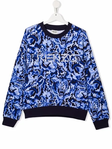 Kenzo Kids толстовка с принтом