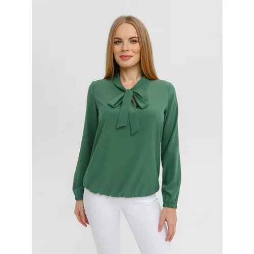 Блуза  Текстиль Хаус, размер 46, зеленый