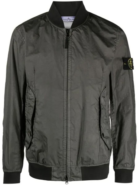 Stone Island куртка с нашивкой Compass, зеленый
