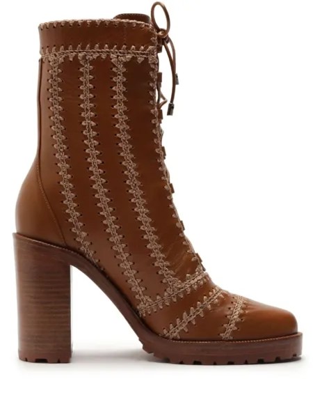 Alexandre Birman ботильоны Regina 90, коричневый