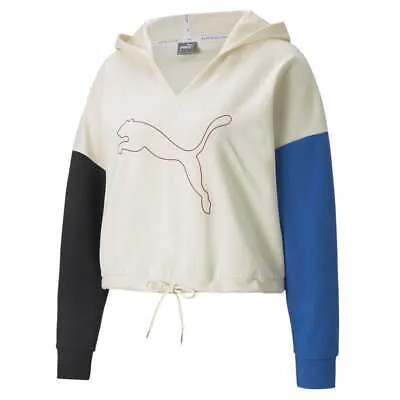 Puma Modern Sports Pullover Hoodie Womens White Coats Куртки Верхняя одежда 589486-7