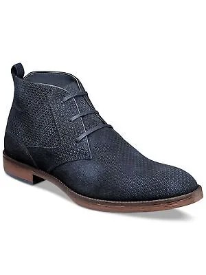 Мужские темно-синие кожаные ботинки чукка с круглым носком на блочном каблуке STACY ADAMS Kyron, размер 8,5 м