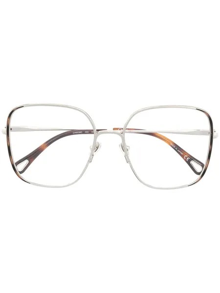 Chloé Eyewear очки в массивной квадратной оправе