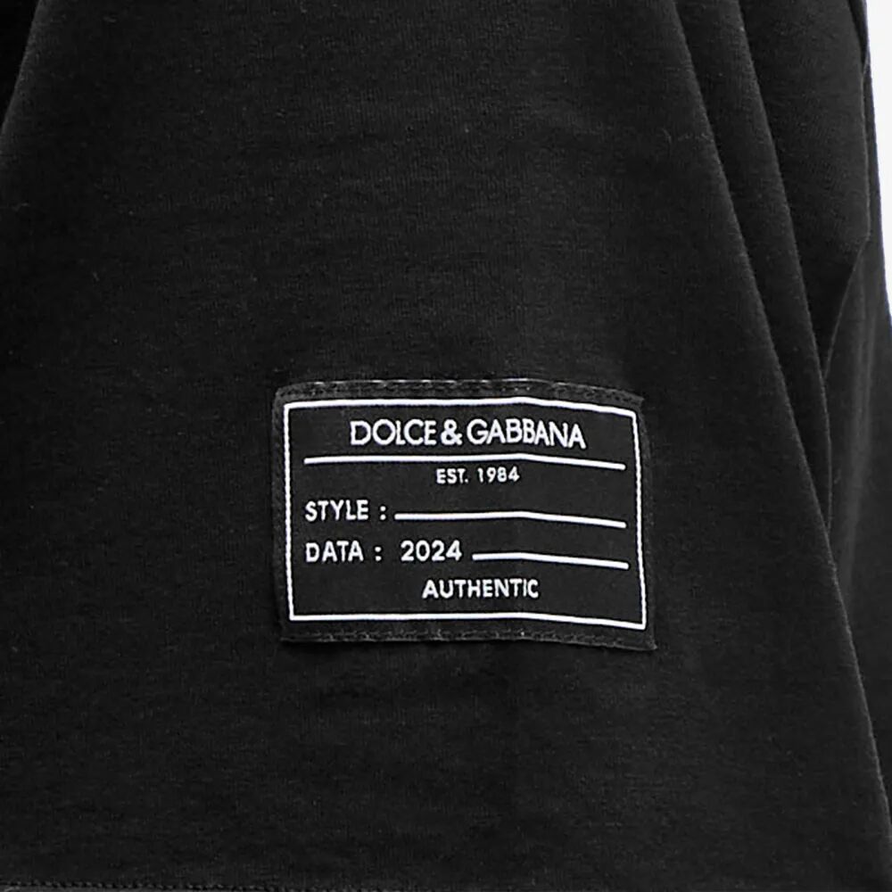 Dolce & Gabbana Футболка с вертикальным логотипом, черный