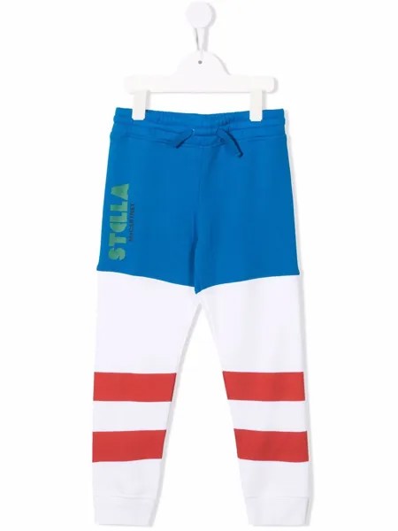 Stella McCartney Kids спортивные брюки с логотипом