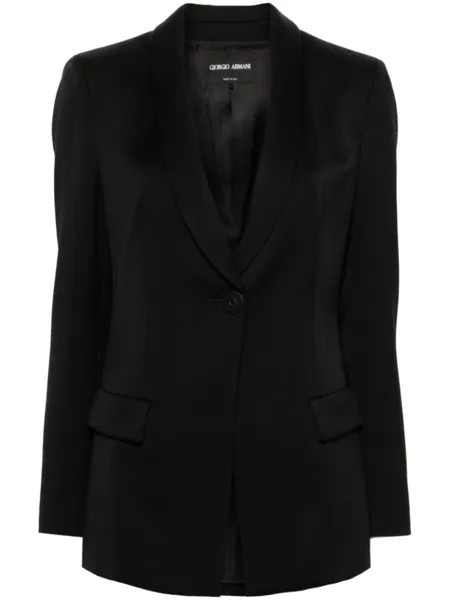 Giorgio Armani шерстяной пиджак, черный
